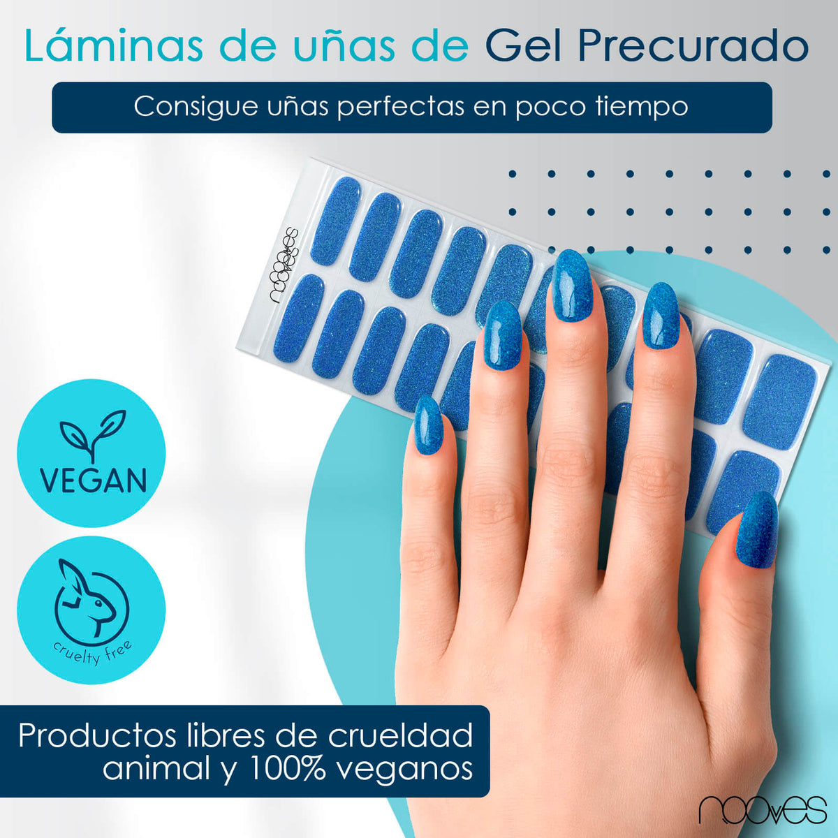 Láminas de Gel  - Sea Water - Nooves Nails